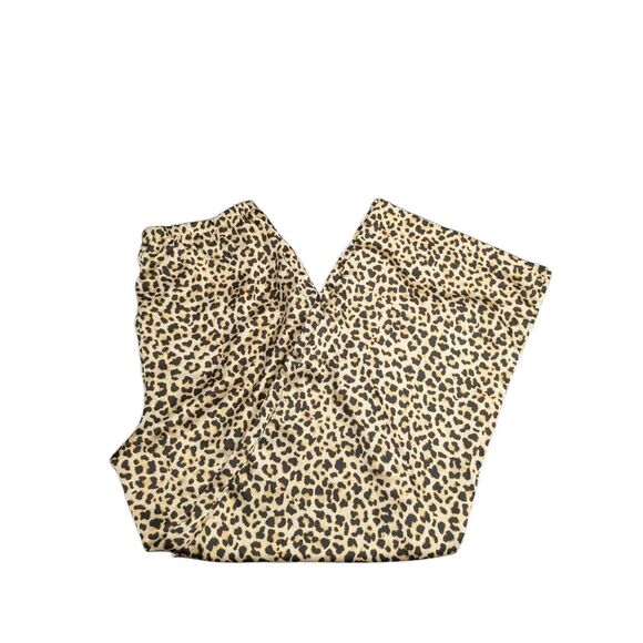 A New Day Women's Animal Print Straight Leg Stretch Waist Pants M - Picture 1 of 4
